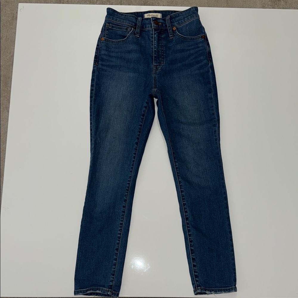 Madewell Curvy High Rise Skinny Crop Jeans Blue Size 24 MC507